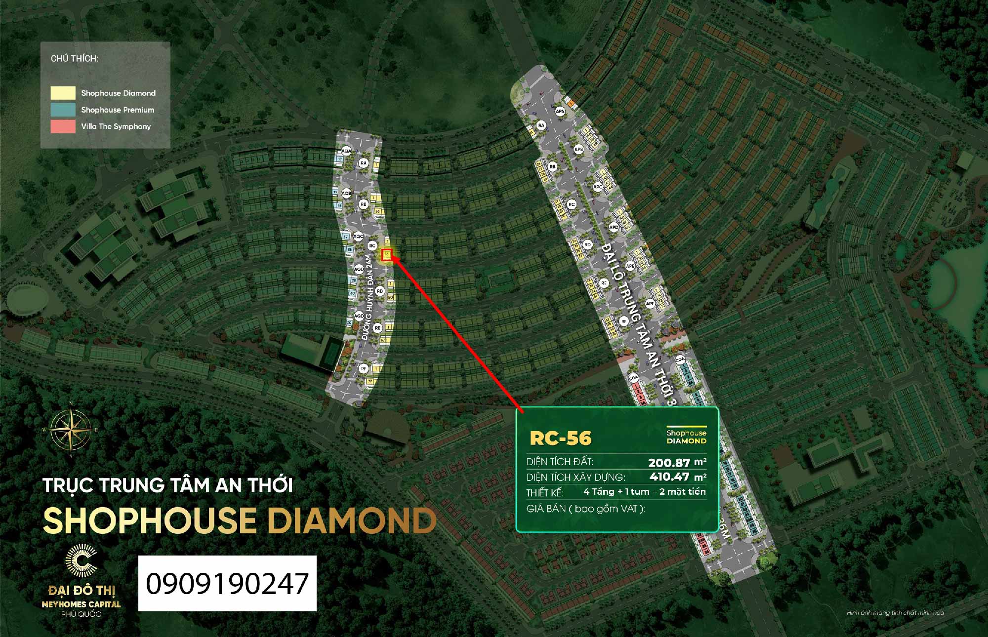 Mặt-bằng-Shophouse-Diamond-Meyhomes-Capital-Phú-Quốc-RC-56