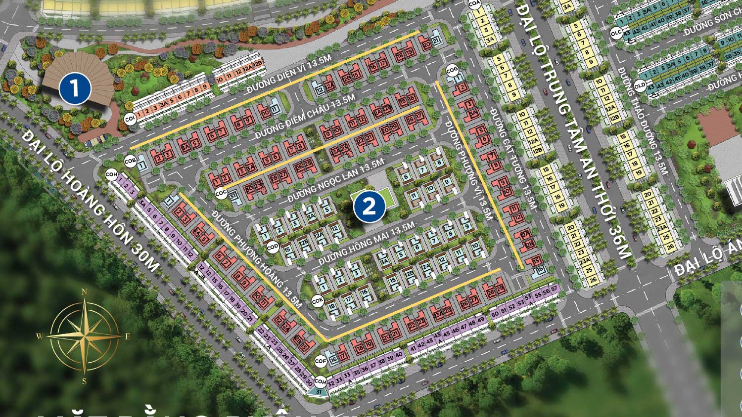 mặt-bằng-biệt-thự-Meyhomes-Capital-Phú-Quốc-Coral-Hawaii
